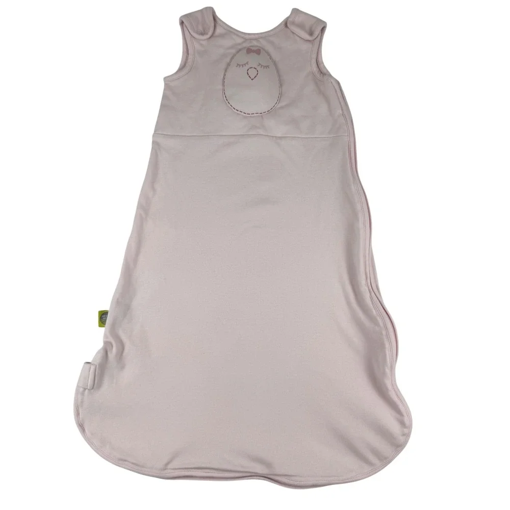 Nested Bean Sleep Sack Baby Girl Pink Chickadee Embroidery Size M 6-12 Months‎